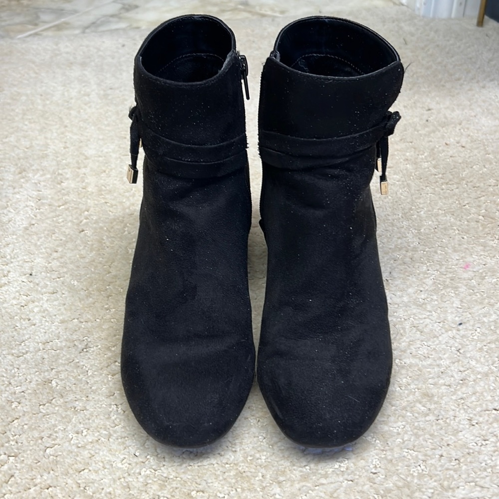 Kelly & Katie black suede ankle boots